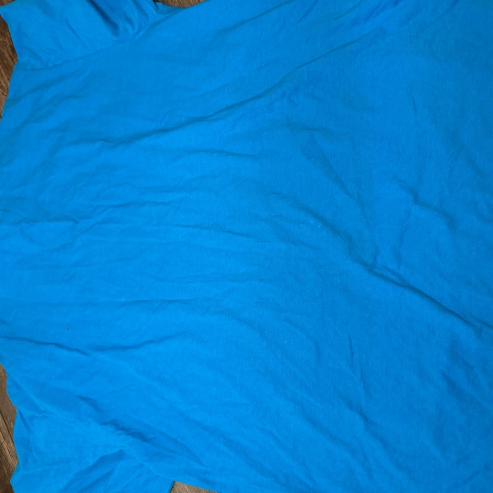 Port and Company Blue Graphic Tee with Retro Pin-Up - Picture 6 of 10